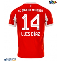 Moški Nogometni dresi Bayern Munich Luis Diaz #14 Domači 2025-26 Kratek Rokav